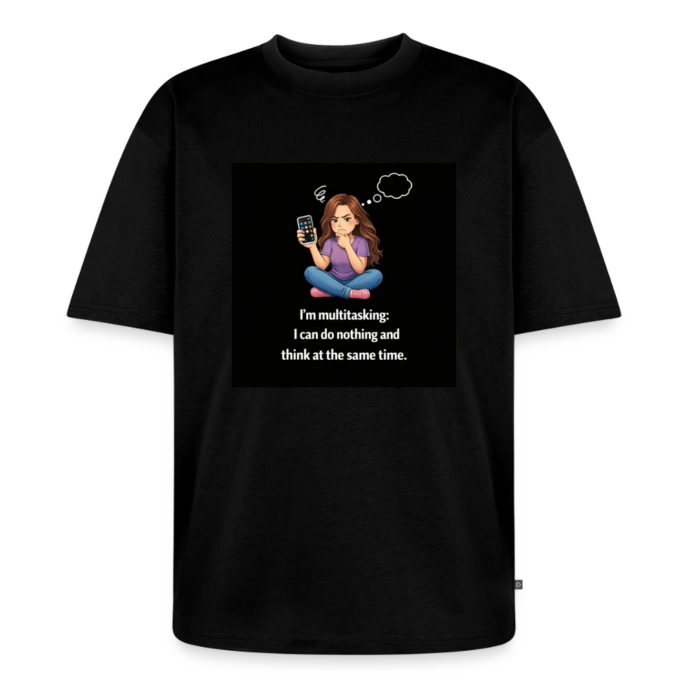 Unisex Premium Oversized Organic T-Shirt - black