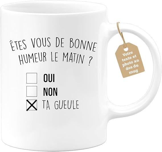 🔥 TITRE 👉 🔥 Mug humour travail – Cadeau parfait pour collègue drôle | Idée cadeau bureau originale